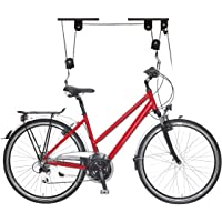 Relaxdays Soporte Bicicleta Suspensión- Adultos Unisex- Negro- 8 x 100 x 9 cm